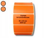  50x25 öntapadós címkék narancssárga 2000 (e-pom-papk-50-25-2000-g40-r1-ka)