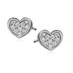 Sentiell Ezüst Fülbevaló pr. 925 Szív Cirkónia Z0823E (Z0823E)