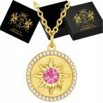 Mennica Świdnicka Arany nyaklánc lánccal Ezüst strassz gravírozás medál Ajándék