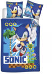  Sonic a sündisznó Turbo gyerek, ovis ágyneműhuzat 100×135cm, 40×60 cm (BRM022041) - oliviashop