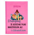FunnyCase Naptár 2026 Rózsaszín Ajándék Tanárnak Nem Csak Tanár vagy (Kalendarz Różowy Na 2026 Dla Nauczyciela)