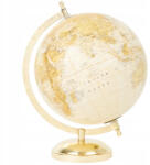 Zd trading Földgömb 28 x 19 cm sárga és arany árnyalatok (Globus Ziemi)