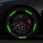 A-life Fényvisszaverő ívelt matrica felnire-kerékre Sárga 20db (AS109620)