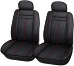 Autolife 2db-os Műbőr üléshuzat - Légzsákos / fekete-piros 80150 (80150) - akcio-shop