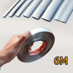A-life-HD 6m hosszú 10mm széles Díszcsík KCS-PA004/10/6M Króm öntapadós dekorcsík (KCS-PA-004)