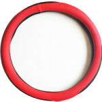 HD Műbőr szellőző kormányvédő fekete - piros KV-HB27949 BK/R (3817)