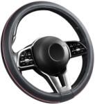 Autolife Bőrhatású Kormányvédő 38cm / Pink betétes (00894) - akcio-shop