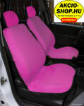 Akció-Shop. hu Üléshuzat párban pamut anyagból 1+1 ülésre +fejtámla huzat (2db. első ülésre) Pink (74820)