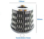 HD Direkt szűrő / Sport levegőszűrő karbon mintás LG-MT2501C (LG-MT2501C)