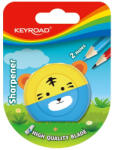Keyroad Hegyező, 2 lyukú, 1 db/bliszter, Keyroad Speedy Snail, vegyes színek (54288)