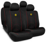 Momo Ülésvédő Huzat Szett Fekete-Piros Varrás/Sárga Logó (SC021BR)