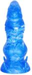 Passion Labs Dildo Fantasy No. 53 cu Ventuza, Silicon Lichid, Albastru, 19.5 cm, Passion Labs