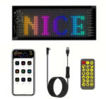 Autolife Matrix Pixel LED panel, Bluetooth vezérlés, Alkalmazással programozható, 16x32 LED, 7x17cm, vízálló (30112)