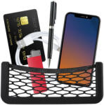 AUTOLIFE Öntapadós tároló autóba, rugalmas hálóval és műanyag kerettel (W16381) - akcio-shop