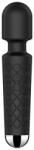 STD Vibrator Masaj Luna 20 Moduri Vibratii+8 Intensitati de Viteza, USB, Silicon, Negru Vibrator