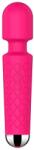 STD Vibrator Masaj Luna 20 Moduri Vibratii+8 Intensitati de Viteza, USB, Silicon, Roz, 20 cm Vibrator