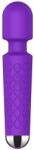 STD Vibrator Masaj Luna 20 Moduri Vibratii+8 Intensitati de Viteza, USB, Silicon, Mov, 20 cm Vibrator