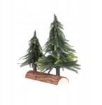 Homla Karácsonyfa mesterséges dekoráció fatörzsön Dula dupla karácsonyra 27cm Homla (233084)