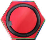 HD Valódi bőr kormányvédő-lyukacsos mintával fekete színben KV-2042BK (3803) - akcio-shop