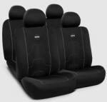 Momo Ülésvédő Huzat Szett Fekete-Szürke Varrás/Fehér Logó (SC021BG)