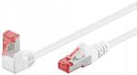 Goobay Patchcord Lan kábel Cat 6 S/ftp 1x90 Fehér 1m (WNC65502)