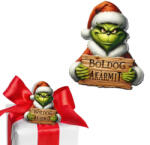  Nyomtatott dekorkarton - Grincs tábla - Boldog akármit 2db/cs 6877