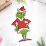  Nyomtatott dekorkarton - Mosolygós Grincs 15cm - papelito