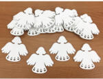  Fehér fa angyalka 5cm 15db/cs 4306