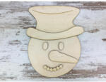  Natúr fa - Kreatív hóember fej 20cm - papelito