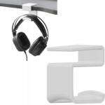 P4U Fülhallgató Tartó Becsúsztatható Akasztó 18MM-ES Íróasztalhoz Non-invazív (OTH400020-W)