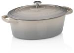 Kela Calido öntöttvas sütőedény világosszürke ovális 29, 0x23, 0x11, 0cm (KL-12859)