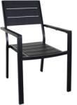 Mira-N HORECANO Стол с подлакътник PLASTIC WOOD ЧЕРЕН 58x55.5xh88.5 см (YC-051) (0195342)