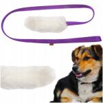 Dingo Natúr Bárányszőrből Készült Rántógép Hosszú Nyéllel 130CM Lila (15582)