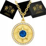 Mennica Świdnicka Arany Nap nyaklánc cirkóniákkal Medál Lánc Ajándék Gravírozás