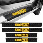  Matricák Autó Küszöbvédő Fólia Fake Taxi Karbon 4 Db