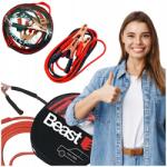 Beast Réz Indítókábelek 250A 2, 5M Vastag Erős Kábelek Autóhoz Tok