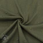  Pulóver anyag BIG KNIT DOT camo green