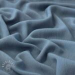  Viszkóz lenvászonnal CRINCLE blue shadow