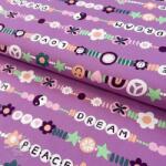  Pamutvászon Love dream mauve