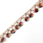  Pom-pom szalag AFRICA yellow mint