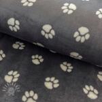  Wellness Fleece Dog paw dark grey