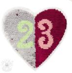  Kétoldalas flitterek Heart 23
