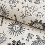  Dekorációs anyag jacquard Pygmalion ecru noir