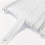  Szegőgumi matt 20 mm RIB white