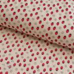  Kordbársony STRETCH Little strawberries light sand