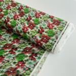  Viszkóz RAYON POPLIN Knitted design E digital print