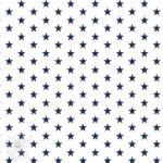  Pamutvászon Petit stars white/navy