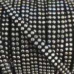  Bársony zsinór kövekkel black