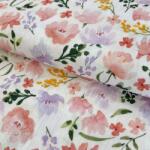  Dupla géz/muszlin Big summer flowers digital print