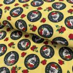  Pamutvászon FRIDA Hearts skull digital print